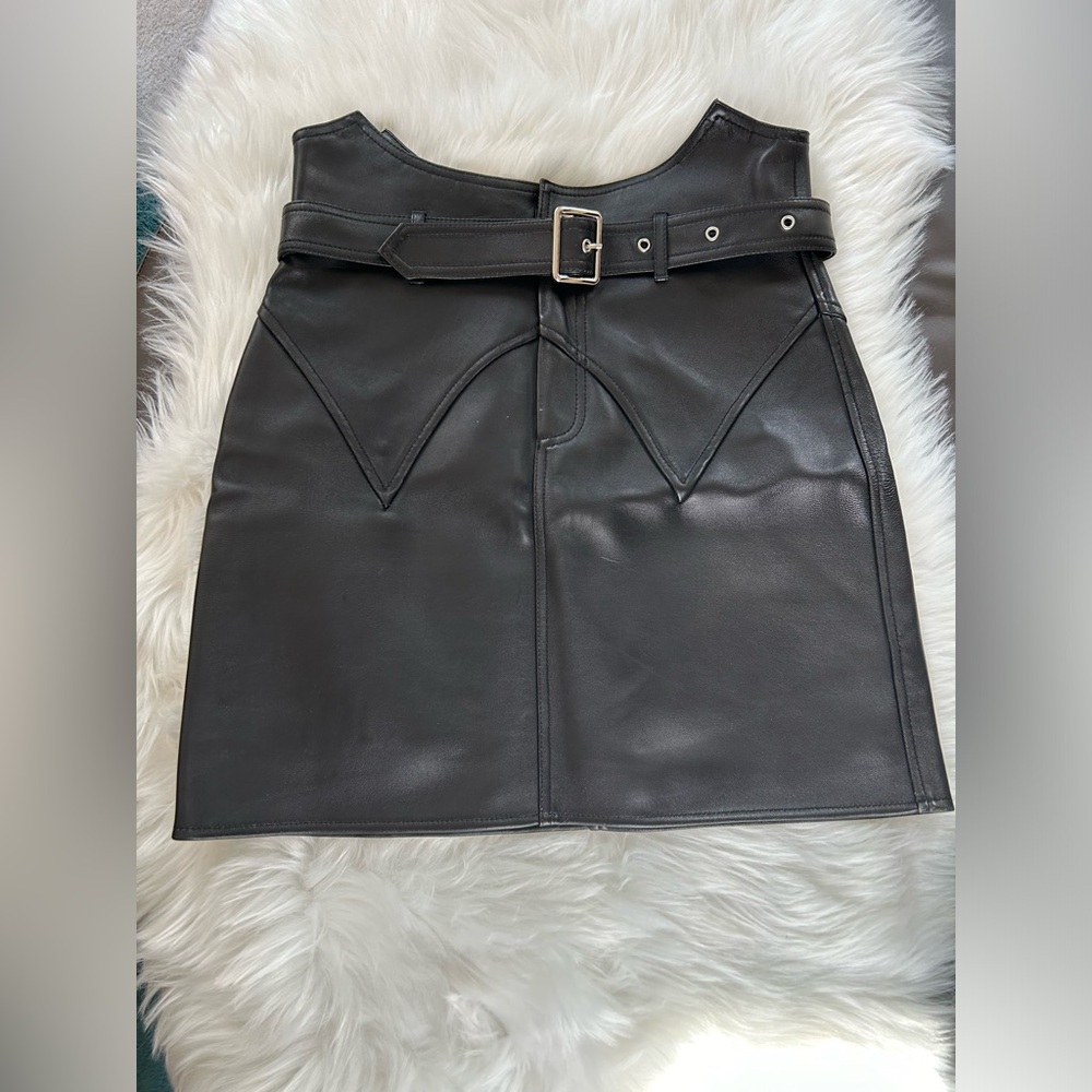Leather A-line skirt. Only wore a couple of times. Almost NEW